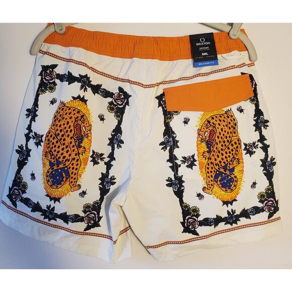 Brixton New Mens S Voyage Hybrid Short 5.5" Mexico City Jaguar Relaxed Stretch - Picture 12 of 12